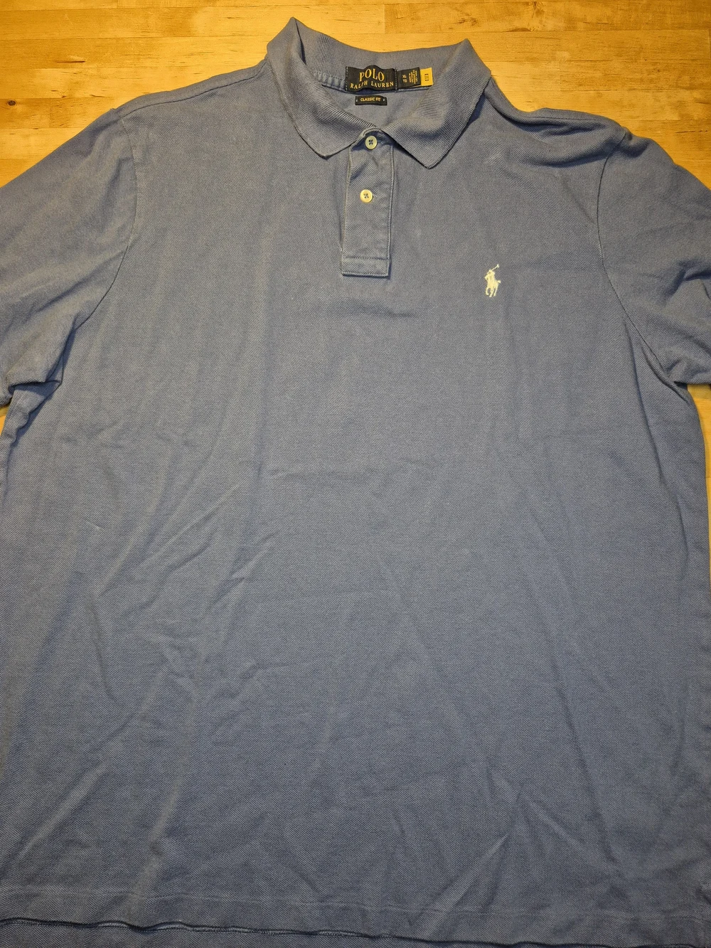 Ralph Lauren Men’s Light Blue Polo with White Pony